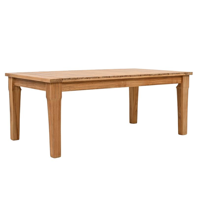 SAFAVIEH Couture Kathern Wood Patio Coffee Table. - 47.4" x 26.4" x 18.5" - 47"W x 26"D x 19"H