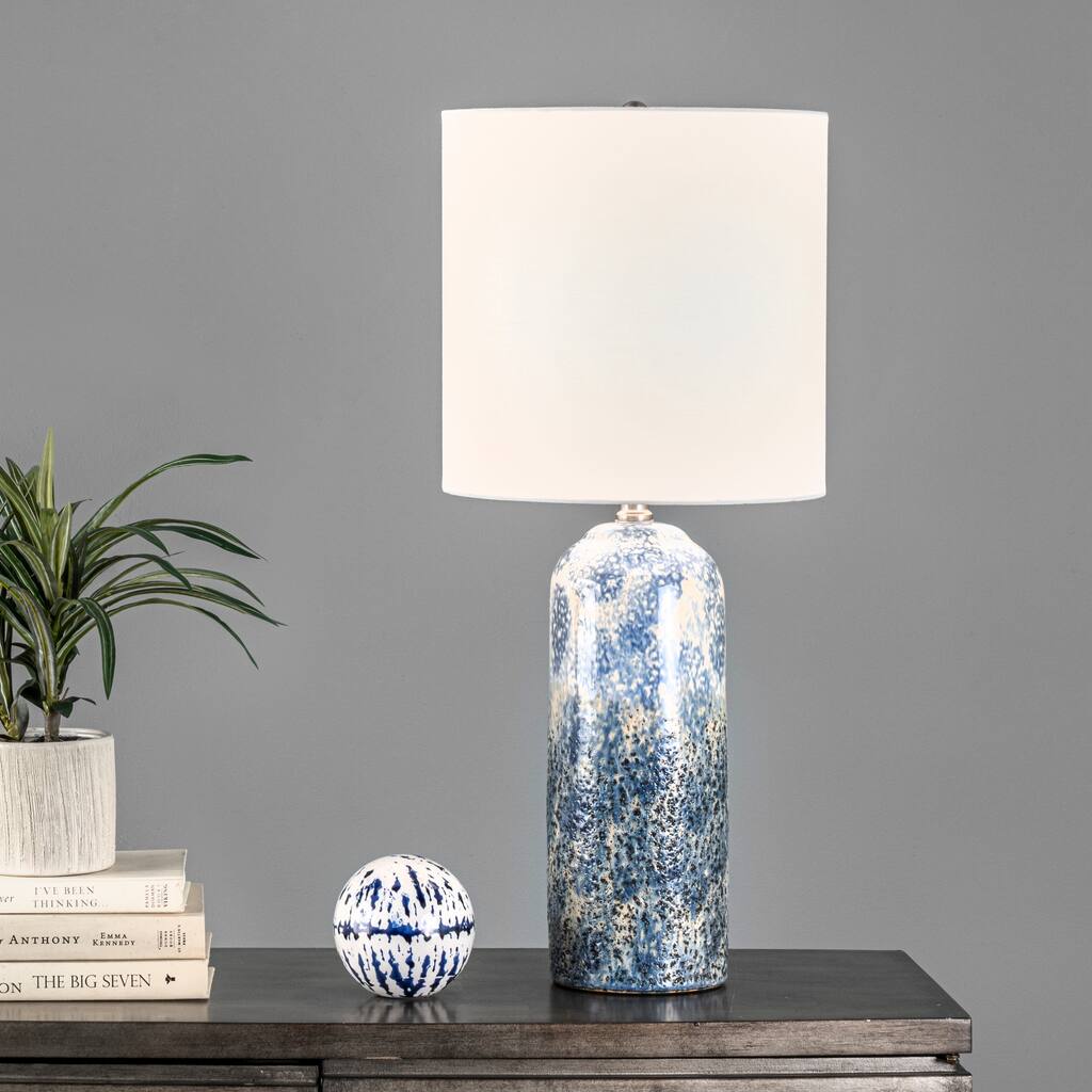 Nuloom Watts 25" Ceramic Table Lamp - 11"W x 11"D x 25"H