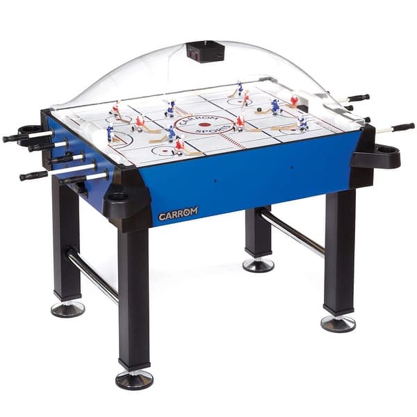 Carrom Blue Signature Stick Hockey Table with dome Scoring Unit / 435.