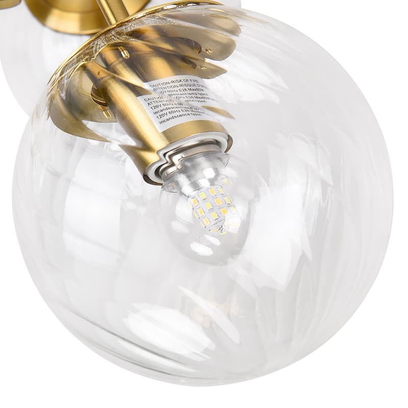 6-Lights Contemporary Brass Sputnik chandelier
