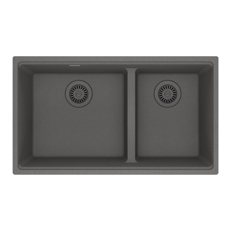 Franke MAG1601611LD Maris 31" Undermount Low Divide 60/40 Double Basin - Stone Grey