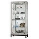 preview thumbnail 3 of 1, Howard Miller Quinn II Silver Wood 5-shelf Curio Cabinet Burnished Silver