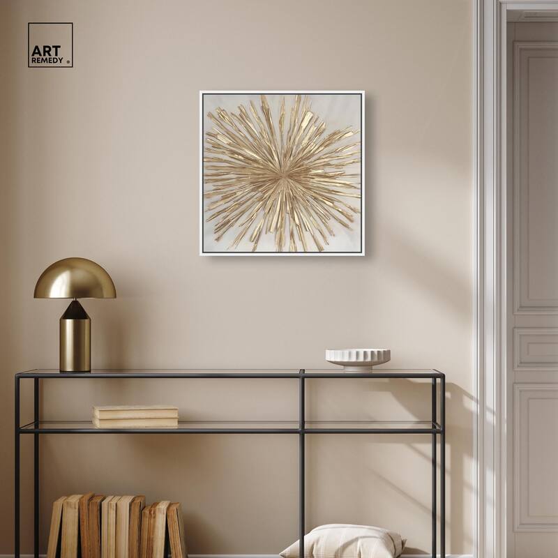 Golden Zenith Canvas by Art Remedy