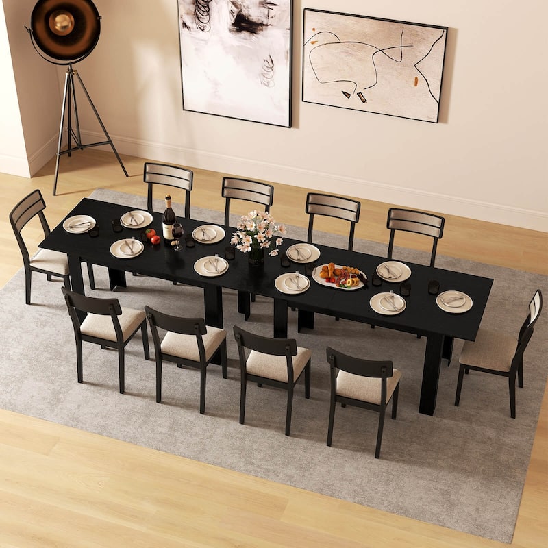 Costway 47”-62” Extendable Dining Table for 4-8 People for Dining Room - See Details