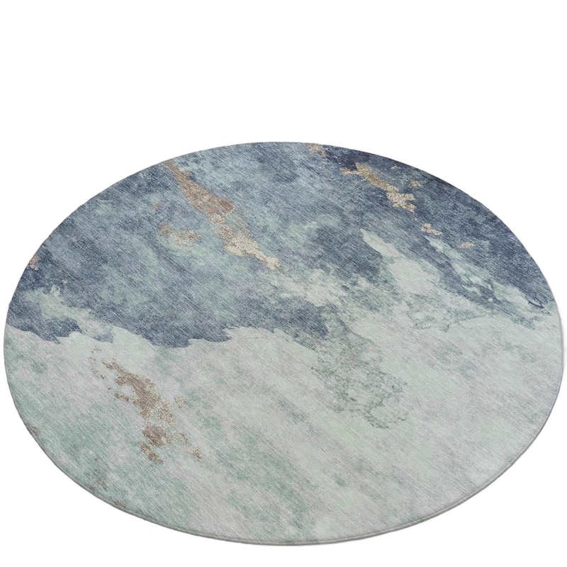 HomeRoots Abstract Transitional Rectangle Outdoor Rug