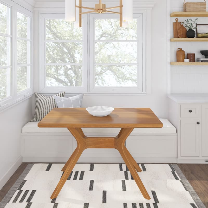 Plank and Beam Verso Rectangular Solid Wood Dining Table - 48"