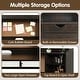 preview thumbnail 7 of 26, Kids Desk and Chair Set Study Writing Desk with Hutch and Bookshelves - 44" x 24" x 43.5" (L x W x H)