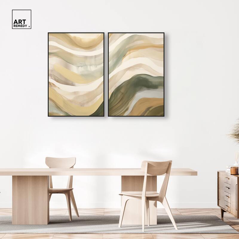 Dunes of Time I Canvas Set of 2 by Art Remedy