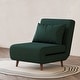 preview thumbnail 8 of 176, Artdeco Home - Tustin Upholstered Convertible Lounge/ Sleeper Chair Velvet Green - Chair