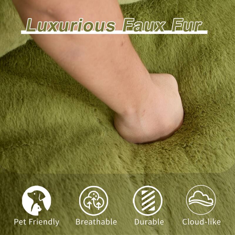 Oversized Bean Bag Sofa Reading Chair, 2-Seater Giant Bean Bag Couch with Pillows, Loveseat Chaise Lounge Sofa Chair