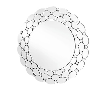Elegant Lighting MR9128 Modern 35" Diameter Circular Framed Bathroom