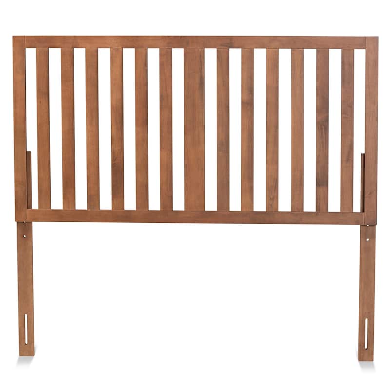 King Size Headboard - Transitional Wood Design - Ash Walnut Finish - Bedroom Decor - 78" Wide
