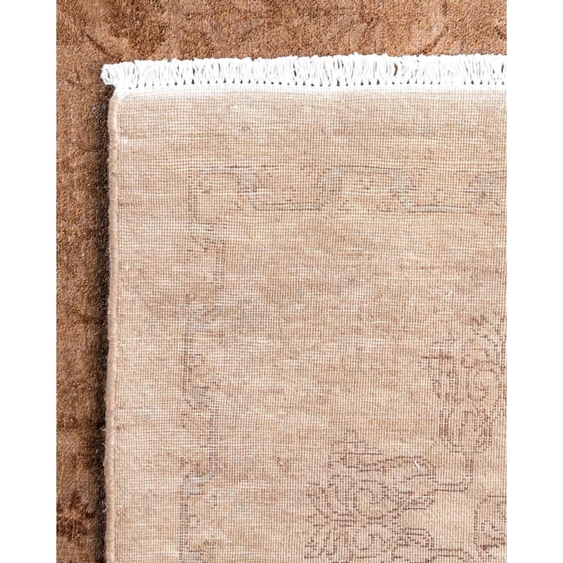 Fine Vibrance One-of-a-Kind Hand-Knotted Area Rug - Beige, 5' 3" x 7' 8" - 5' 3" x 7' 8"