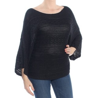 Shop Ralph Lauren Womens Black Open Knit Short Sleeve Boat