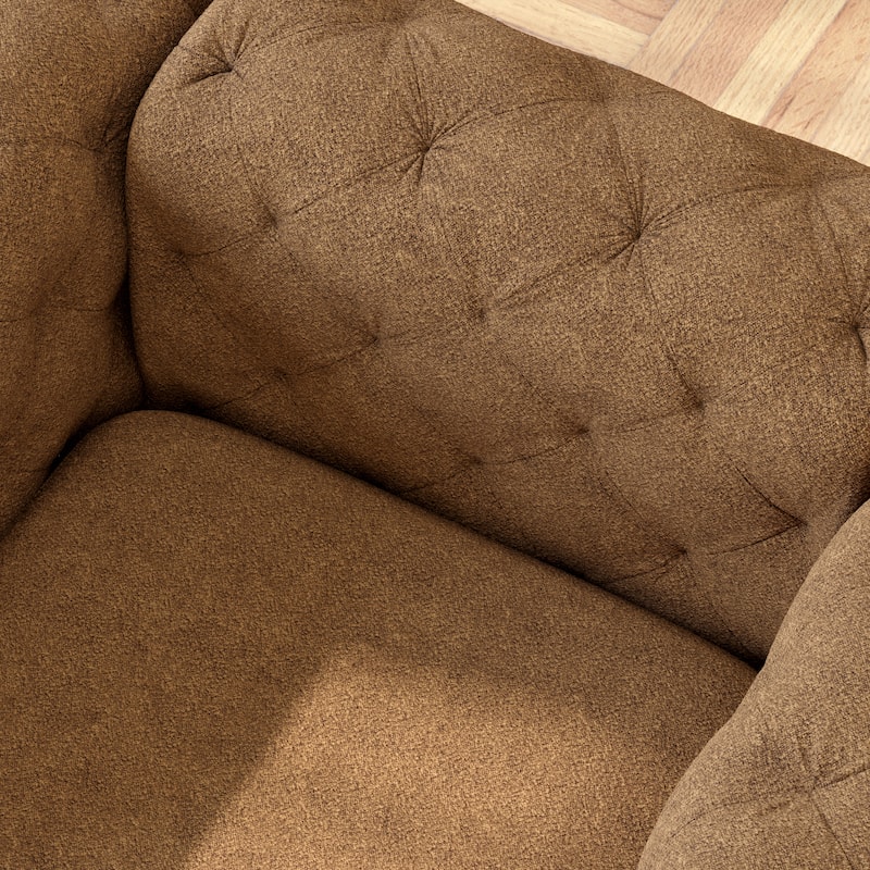 Corvus Aosta Chesterfield Tufted Velvet Club Chair