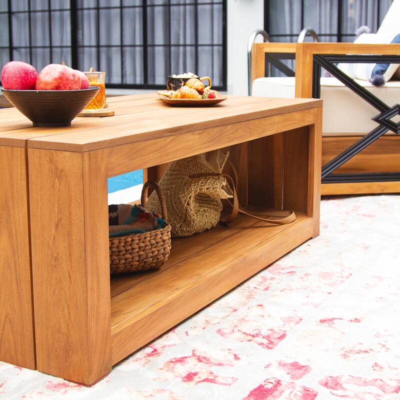 Cambridge Casual Hans Indonesian Teak Outdoor Patio Coffee Table