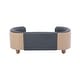 preview thumbnail 13 of 29, Velvet Cushion Chair With Solid Wood legs and Bent Wood Back/Pet Sofa