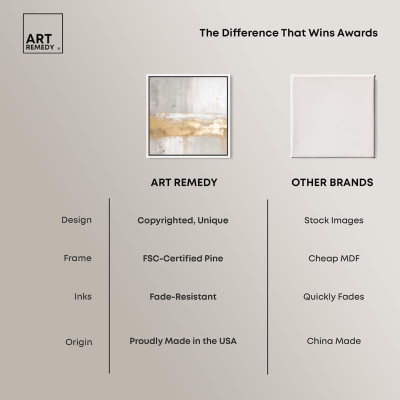 Melted Goldscape III Canvas by Art Remedy