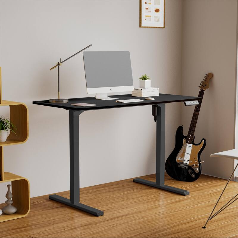 Electric Standing Desk, Adjustable Height, Home Workstation - Black