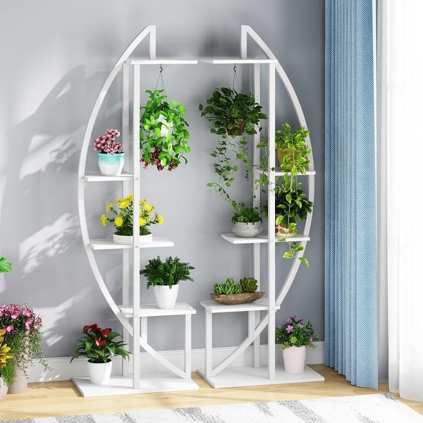 5 Tier Plant Stand 2 Pack Multi Story Flower Rack For Garden Patio Overstock 30393784