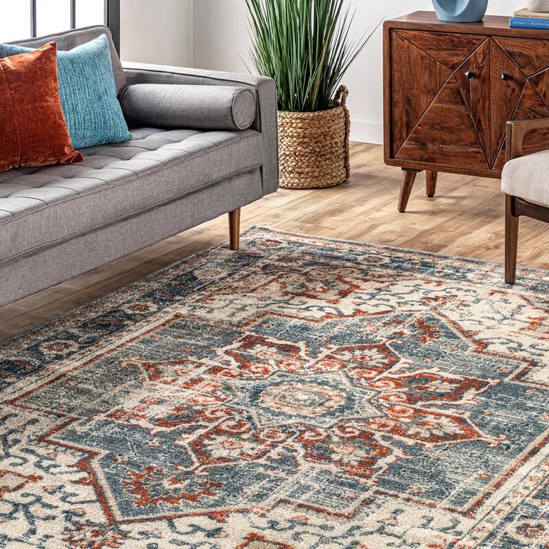 Nuloom Charlotte Faded Medallion Area Rug