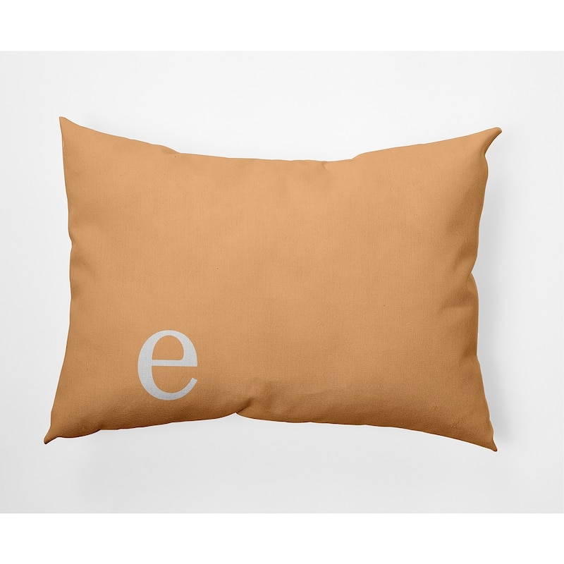 Modern Monogram Decorative Throw Pillow - 14" x 20" - e