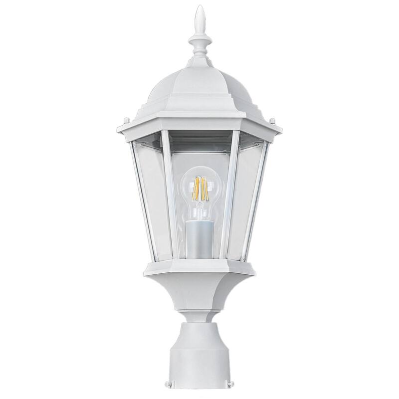 Design House 590091 Oak Creek 22" Tall Post Light - White
