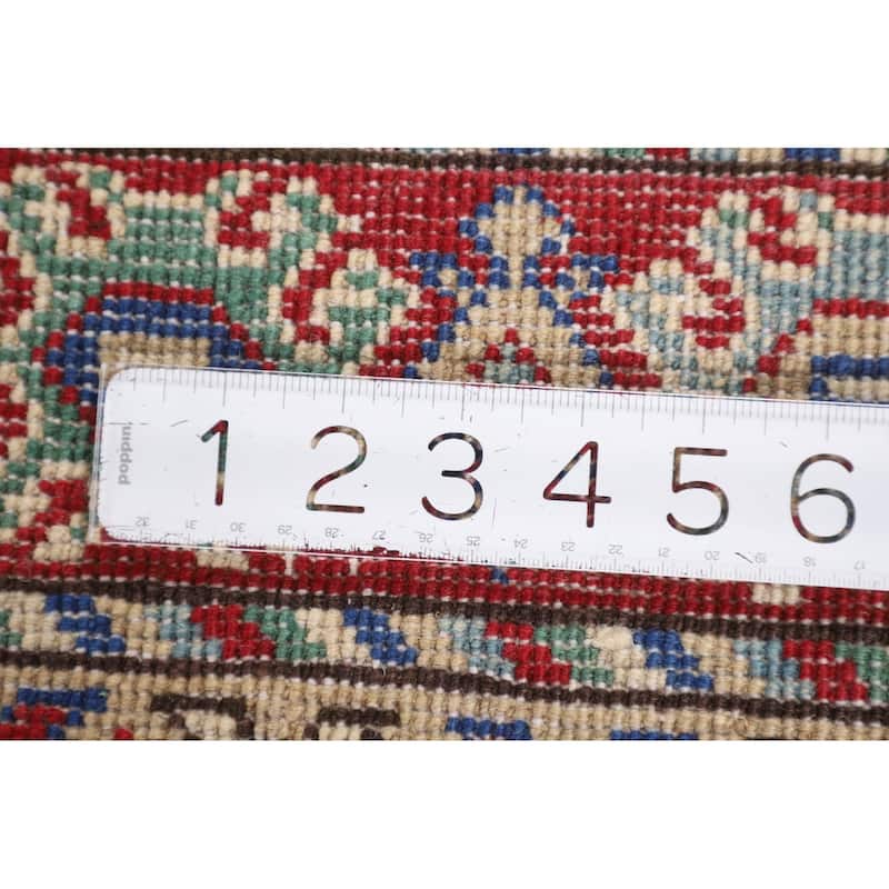 Kazak Area Rug Handmade Traditional Oriental Wool Carpet - 3'10" x 5'10"