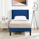 preview thumbnail 13 of 18, Kids Bed Frame, Height Adjustable Upholstered Bed, Twin Size Bed Set of 2