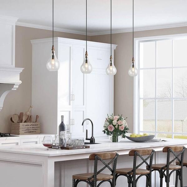 Mid-century Modern 1-light Glass Island Pendant Lights for ...