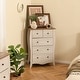 preview thumbnail 14 of 18, Gymax 2PCS 38'' Farmhouse Chest of Drawers w/ 5 Folding Fabric Drawers