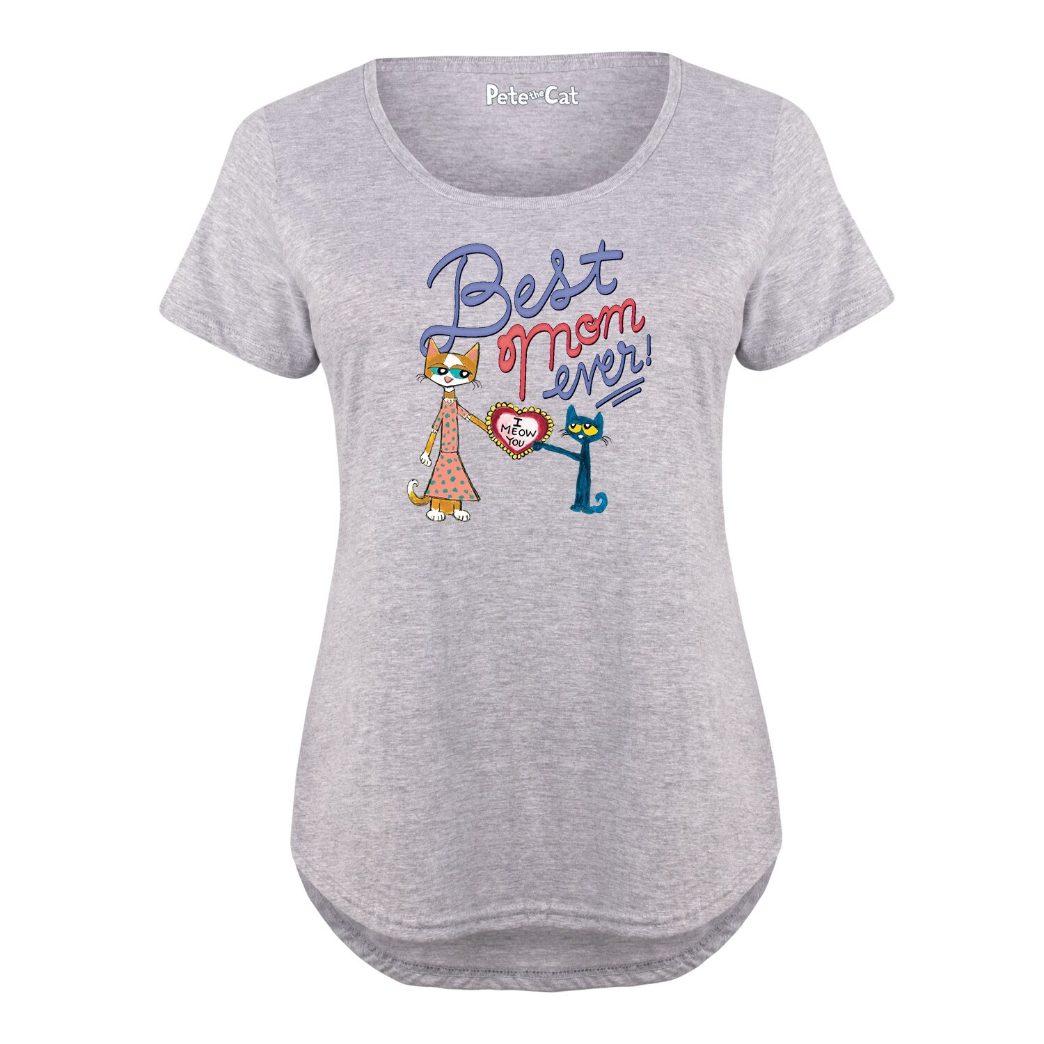 Shop Pete The Cat Best Mom Ever Ladies Plus Size Scoop Neck Tee