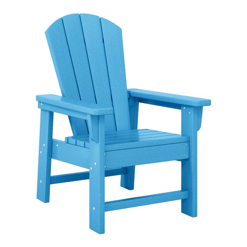 Laguna Kids Outdoor Poly Adirondack Chair With Side Table 2-Piece Set