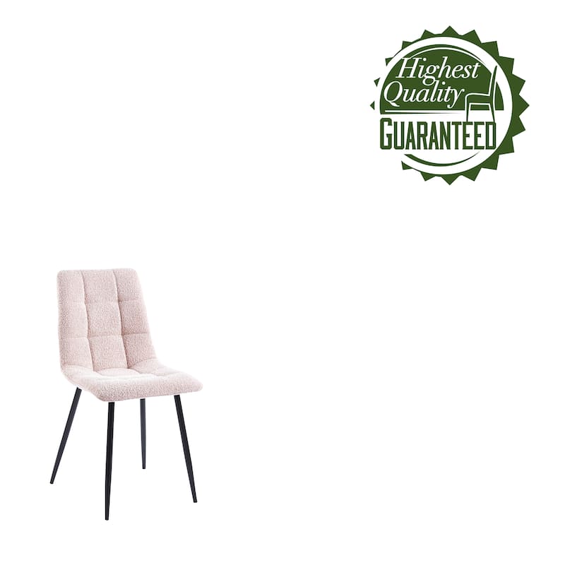 Porthos Home Tomas Fabric Dining Chairs with Steel Legs, Set of 2