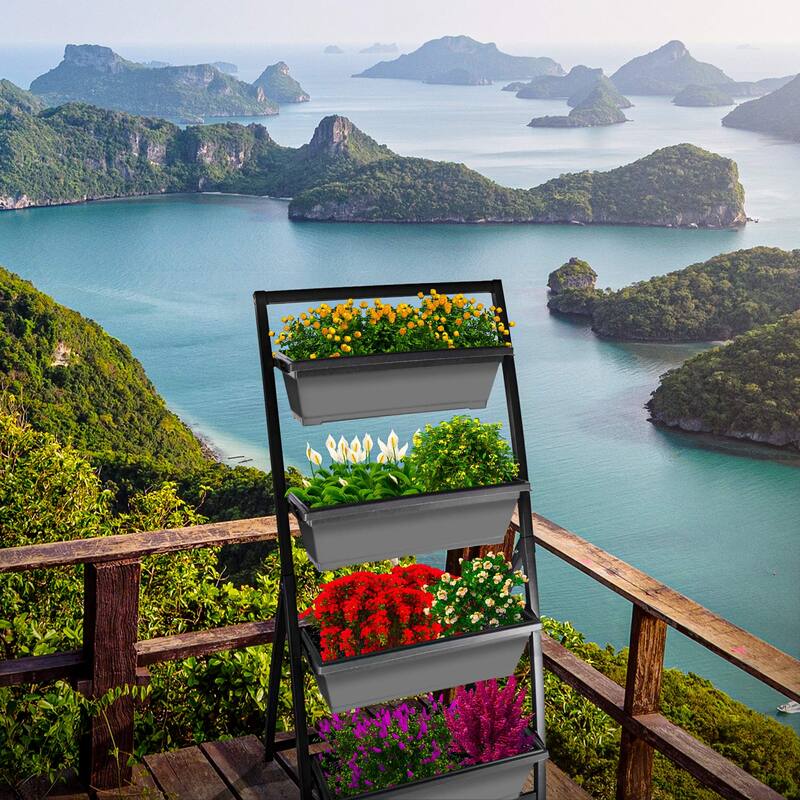 6Ft Raised Garden Bed Vertical Garden Freestanding Elevated Planter