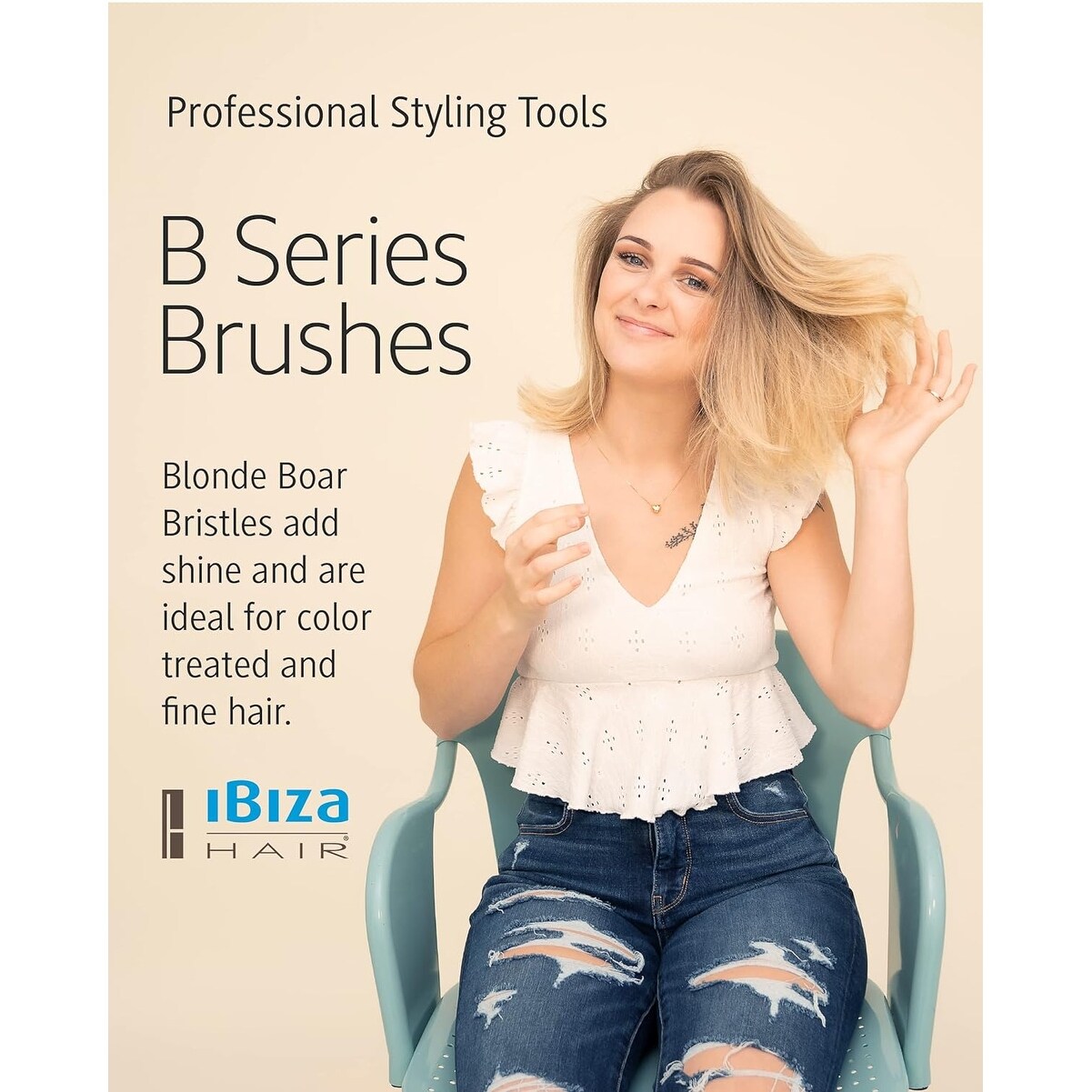 IBIZA B2 Round Boar Brush