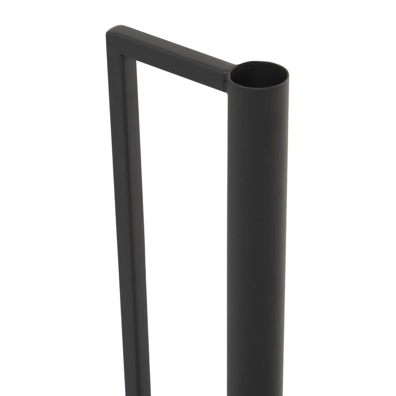 CosmoLiving by Cosmopolitan Metal Slim and Cone Geometric Vase with Handles (Set of 2) - Gold, Silver, Dark Gray, White, Black