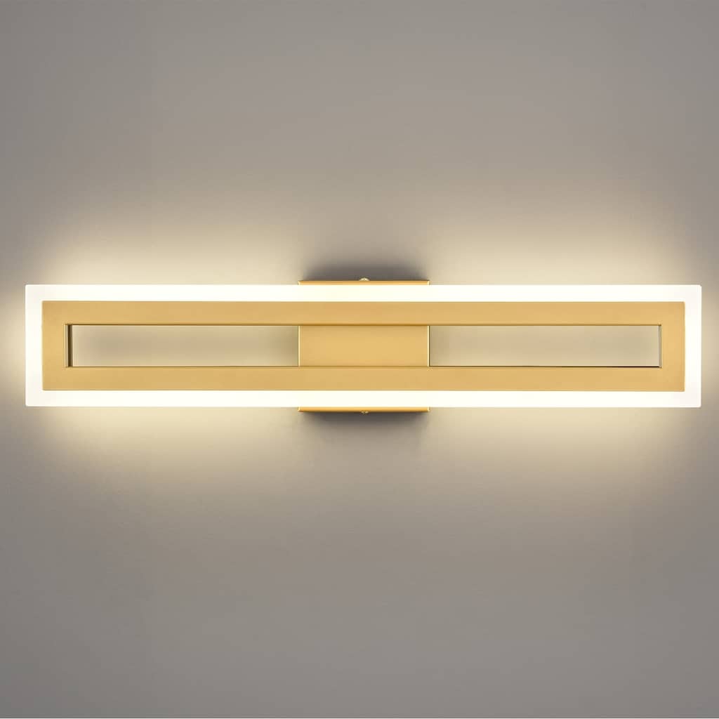 Manarola Modern LED Bathroom Vanity Light Brass Wall Sconce , Vanity Light