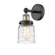 Option Black Antique Brass / Clear Deco Swirl