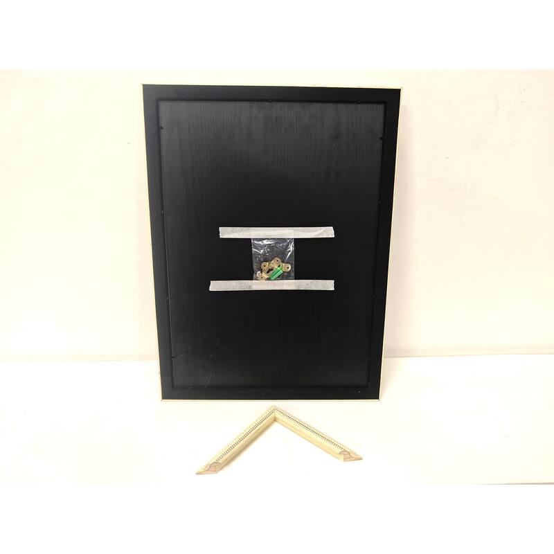 Solid Wood Picture Frame - Replaceable Canvas Art Frame with Organic Glass, Elegant Framed Wall Decor for Living Room