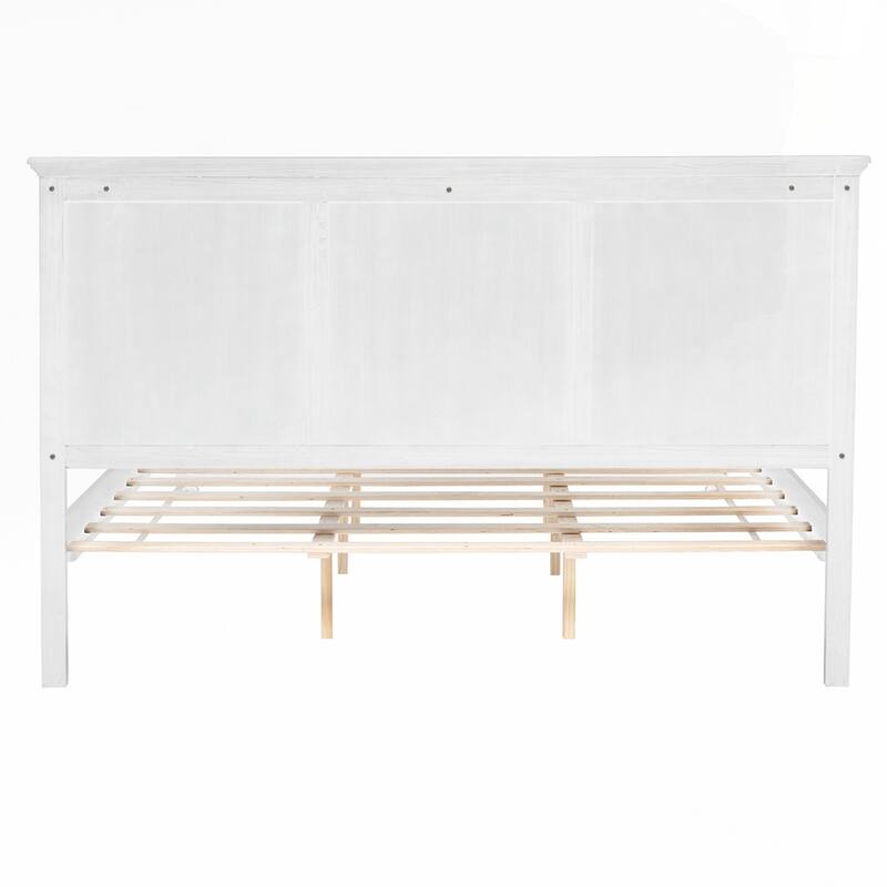 Pinewood Bed with Strengthened Bed Frame