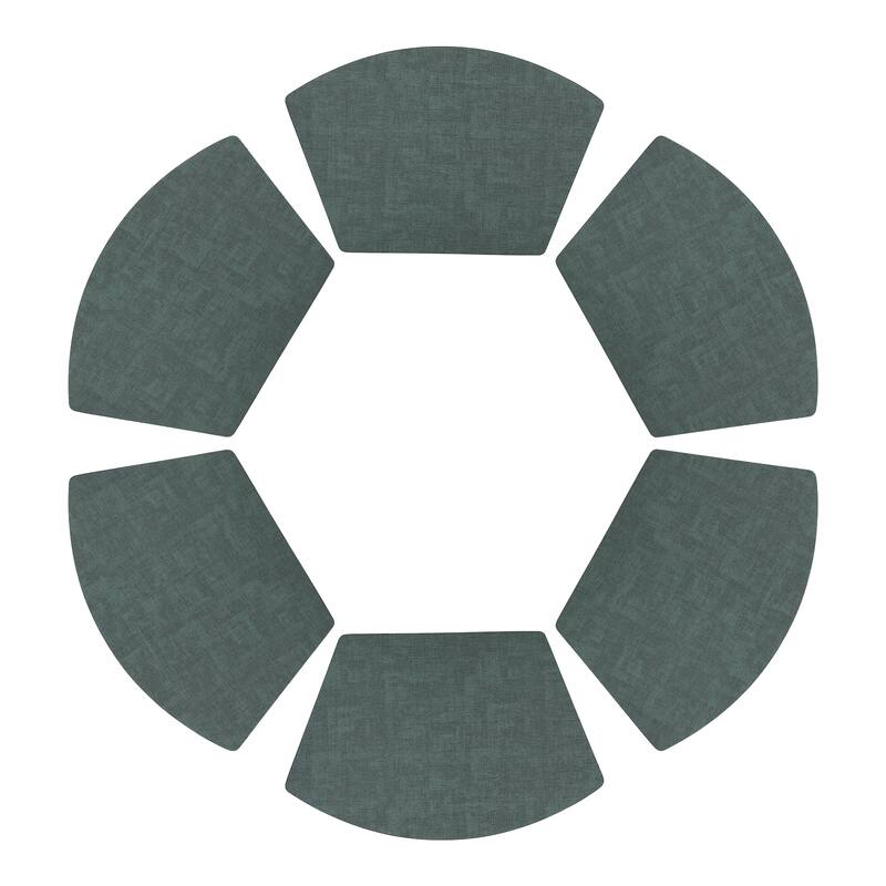 Set of 6 Faux Leather Placemats for Kitchen Dining Table Decor Heat Resistant Table Placemats Wipeable Table Mat - 19*12in