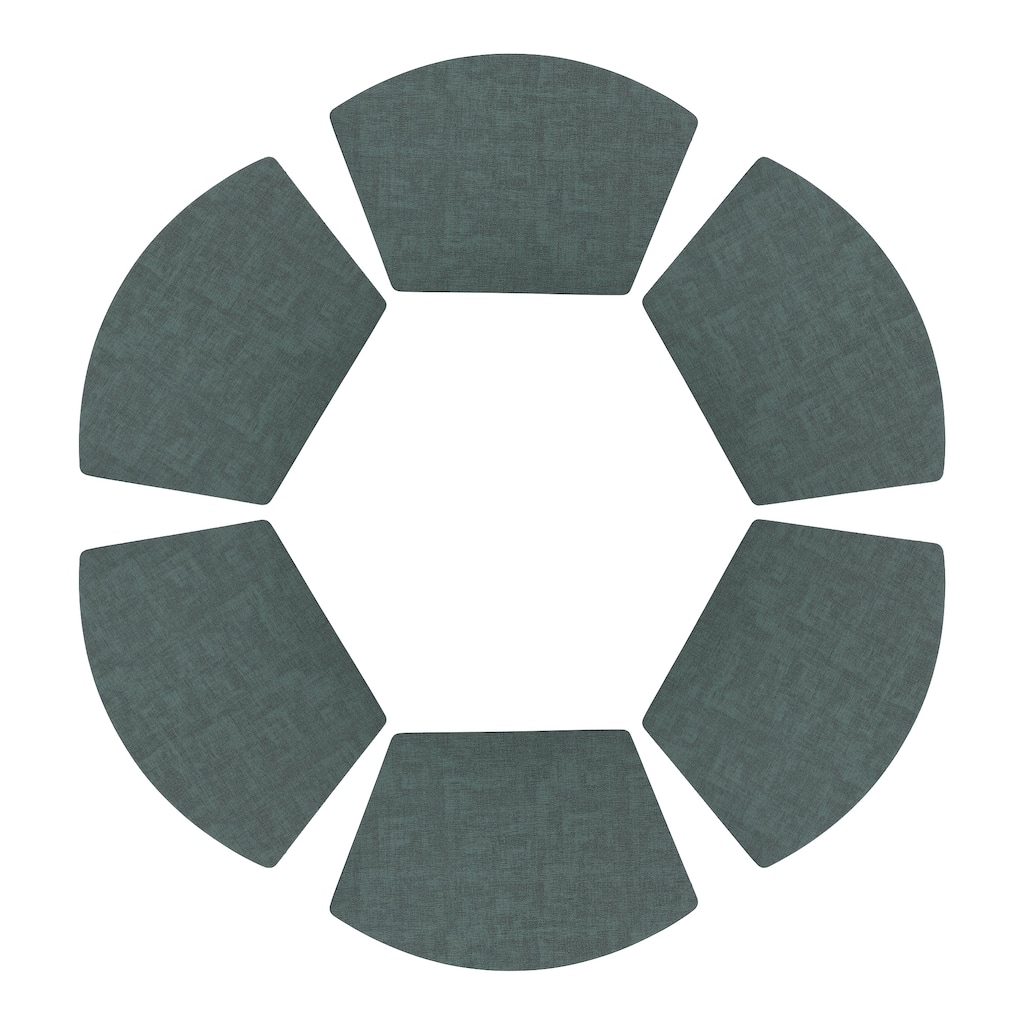 Set of 6 Faux Leather Placemats for Kitchen Dining Table Decor Heat Resistant Table Placemats Wipeable Table Mat - 19*12in