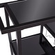 preview thumbnail 11 of 11, SEI Furniture Holly & Martin Zephs Bar Cart – Black w/ Smoked Mirror