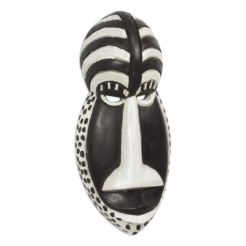 Novica Handmade Boldness African Wood Mask