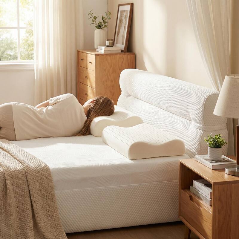 Homy Casa All in One Bed, Mattress + Frame, Cool Ice Silk Stretch Fabric, Motion Isolation, No Assembly, Full, Queen, King