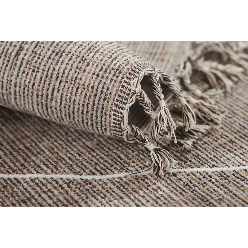 Momeni Rabat Geometric Polyester Grey Area Rug