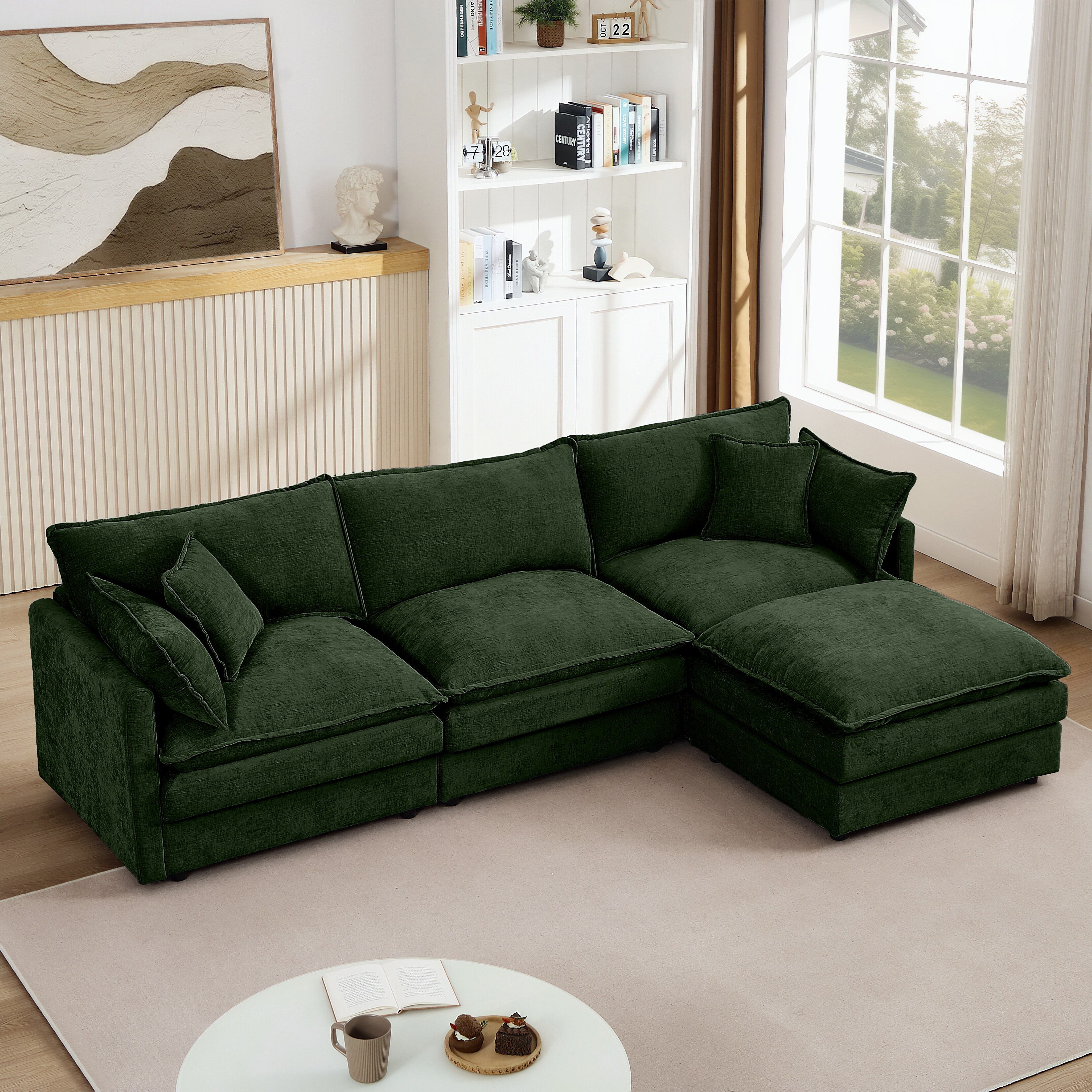 Modular Sectional Sofa, 102 Inch L Shaped Couch Set for Living Modular Sectional Sofa, 102 Inch L Shaped Couch Set for Living