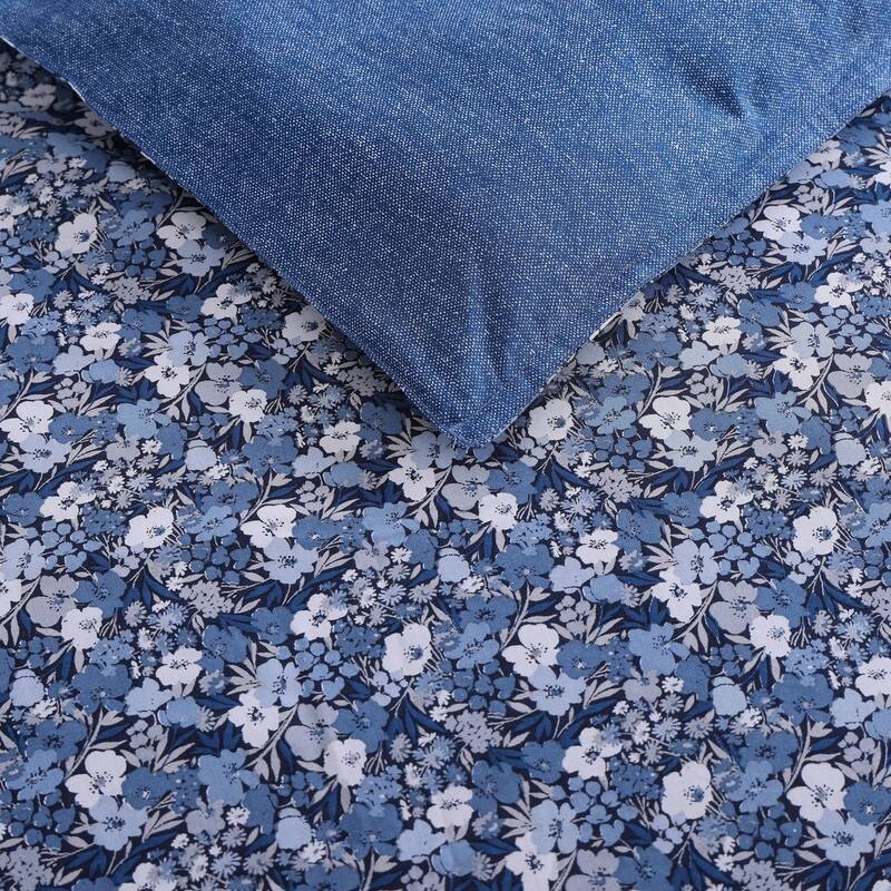 Wrangler Prairie Floral Cotton Blue Comforter Set