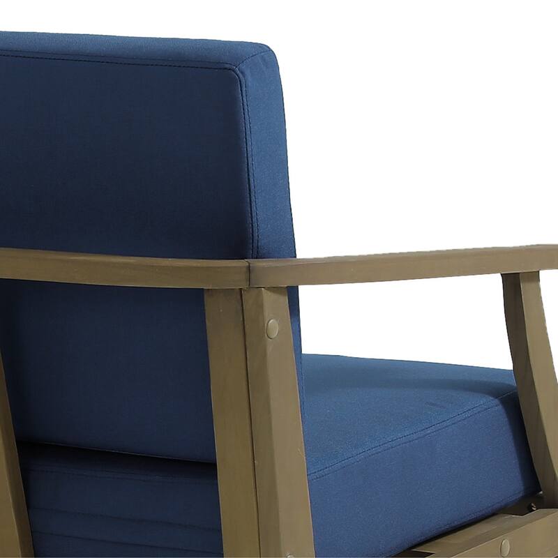 Patio Teak Wood Outdoor Loveseat Sofa with Cushions